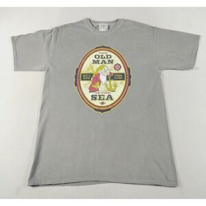 Disney Cruise Line Grumpy Old Man Of The Sea Shirt Mens Large Gray Nautical Tee